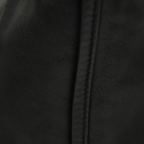 Salvatore Ferragamo Hand Bag Leather 2way Black Silver Auth - Picture 12 of 15